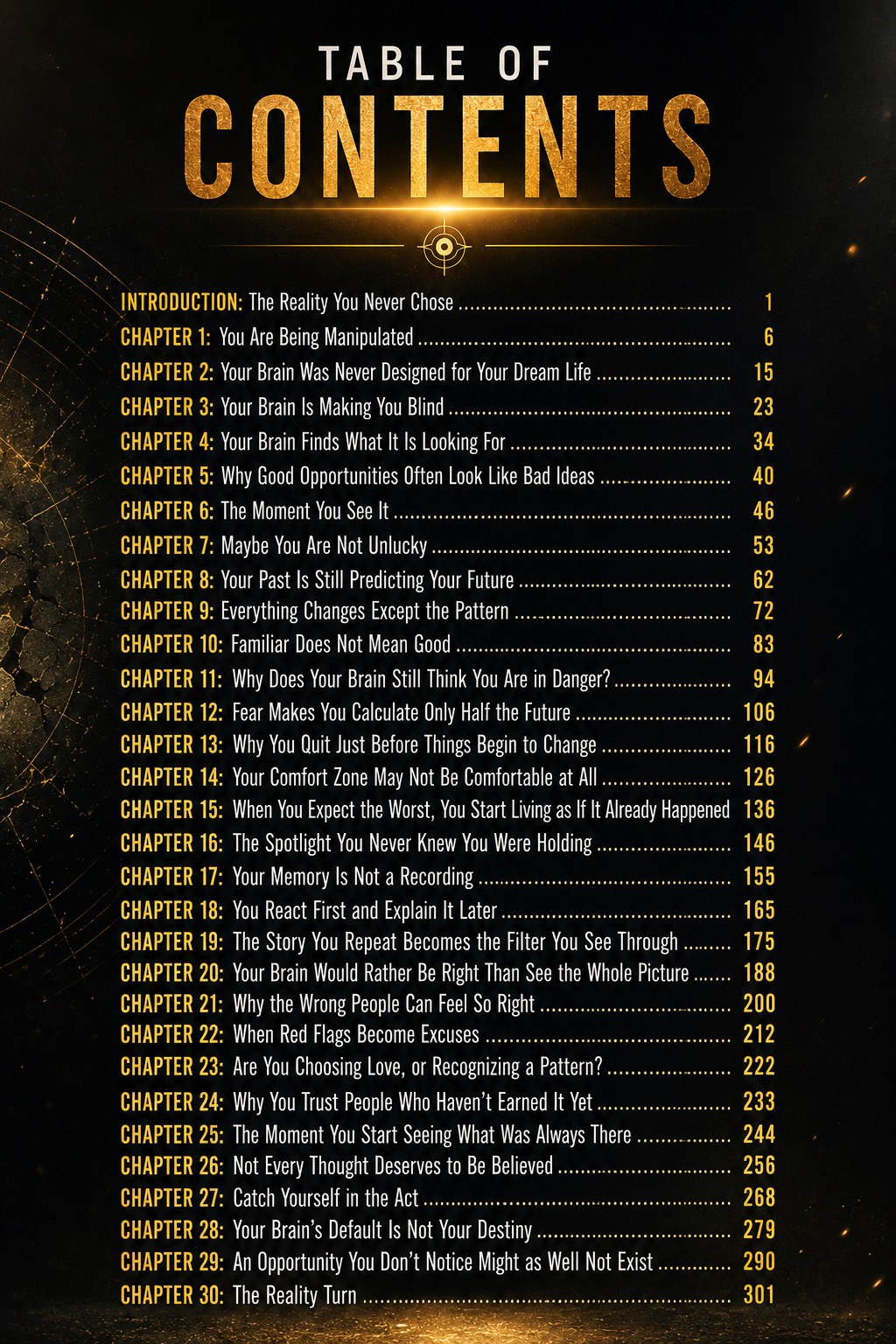 The Reality Turn table of contents